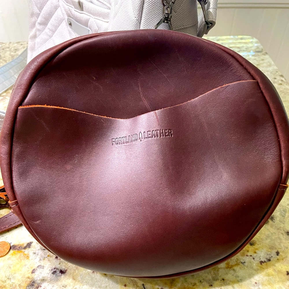 Portland Leather Circle Crossbody Bag
